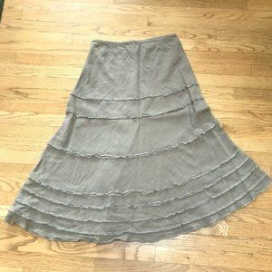 Zozo long skirt, tan, size 12